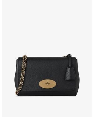 Mulberry Lily Medium Leather Shoulder Bag - Black