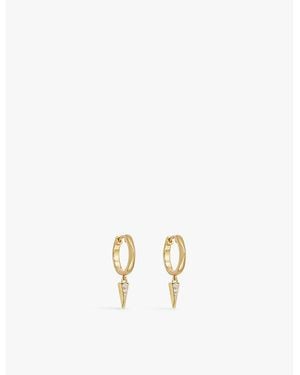 Astley Clarke Deco Shard 18Ct-Plated Vermeil Sterling- And Sapphire Drop Earrings - Metallic