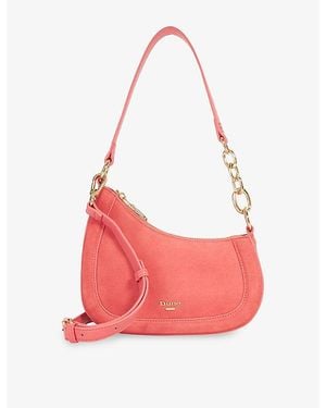 Dune Direction Small Leather Shoulder Bag - Red