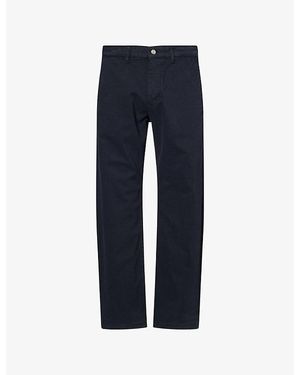 NN07 Aden Straight-Leg Cotton Chinos - Blue