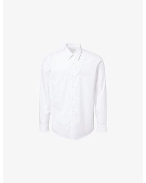 Dries Van Noten Curles Pointed-Collar Cotton Shirt - White