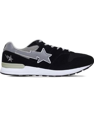 A Bathing Ape Bape Sta Five Running Sneakers - Gray