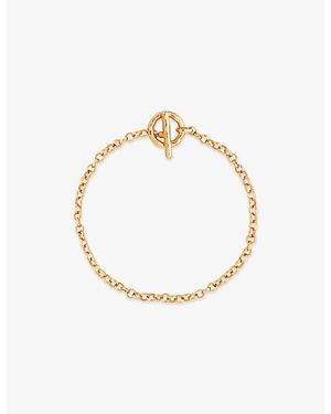Astrid & Miyu Rolo T-Bar 18Ct-Plated Brass Chain Bracelet - Metallic