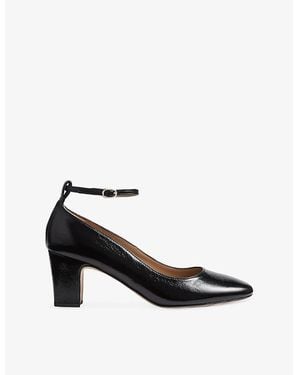 LK Bennett Lorena Patent-Leather Courts - Black