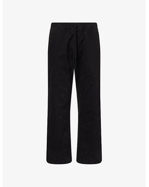 Carhartt Floyde Wide-Leg Stretch-Cotton Trousers - Black