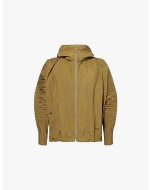 Homme Plissé Issey Miyake Cascade Pleated Shell Jacket - Green