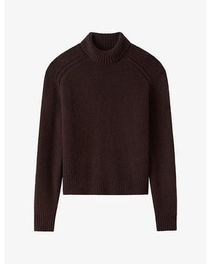 JOSEPH Tilly High-Neck Relaxed-Fit Cashmere Jumper - Brown