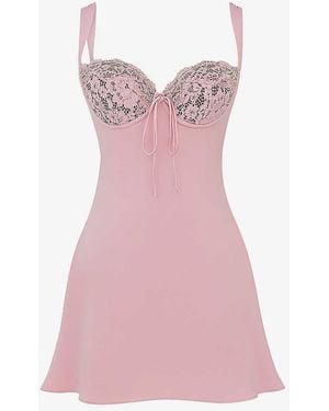 House Of Cb Adria Mini Dress - Pink