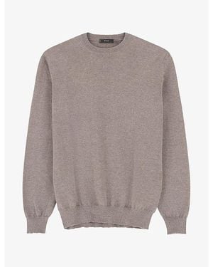 BOGGI Crew-Neck Knitted Jumper - Grey