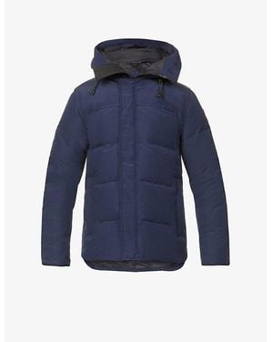 Canada Goose Macmillan Funnel-Neck Twill-Down Parka Jacket Xxl - Blue