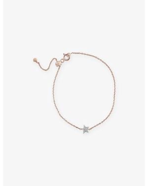 Kismet by Milka Mini Comet 0.04Ct Diamond Chain Bracelet - Metallic