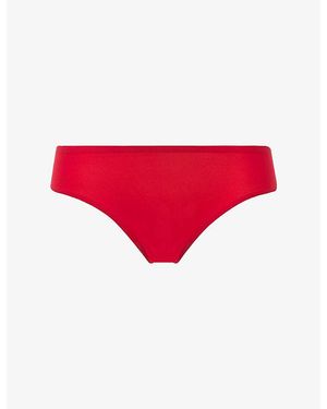 Chantelle Soft Brazilian Stretch-Woven Briefs - Red