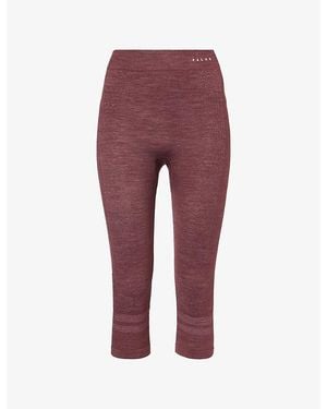 FALKE Wool-Tech 3/4 Length Tights - Red