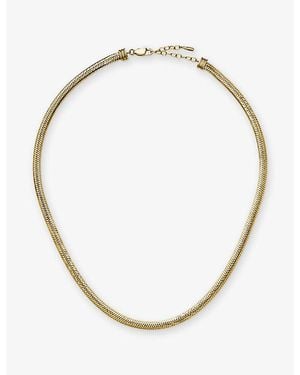 Missoma Classic Snake 18Ct Pvd Plated Stainless-Steel Chain Necklace - Metallic