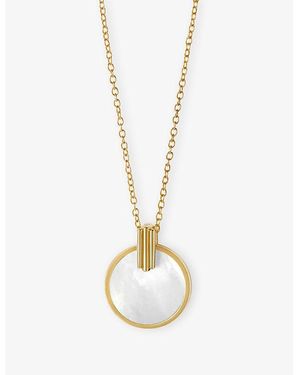 Astley Clarke Stilla 18Ct And Mother Of Pearl Necklace - Metallic