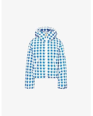Goldbergh Olympe Star-Print Shell-Down Ski Jacket - Blue