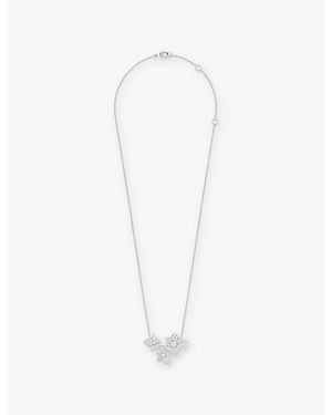 Boucheron Lierre De Paris 18Ct And 0.60Ct Diamond Pendant Necklace - White