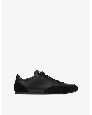 Jimmy Choo Sunny Leather And Suede Trainers - Black