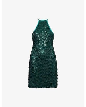 Amy Lynn Foxy Sequin Woven Mini Dress - Green