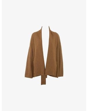 House Of Cb Madison Relaxed-Fit Wool Cardigan - Brown