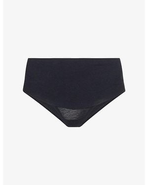 Spanx Supersmooth Undie-Tectable Stretch-Woven Briefs - Blue