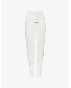 Rick Owens Sliced Wool Maxi Skirt - White