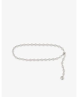 DEHANCHE Elysées Metal Chain Belt - White