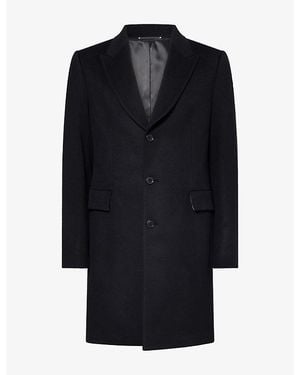 Paul Smith Single-Breasted Wool-Cashmere Overcoat - Blue