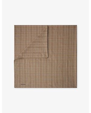 Soeur Sky Square Cotton Scarf - Brown