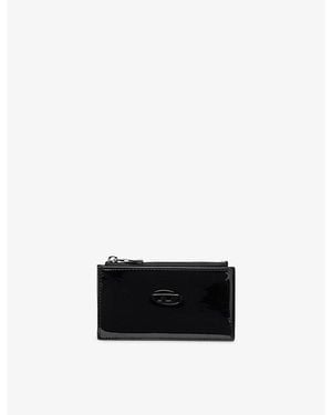 DIESEL Play Iii Leather Blend Card Holder - Black