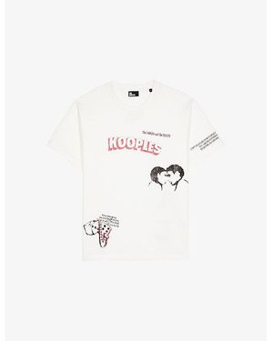 The Kooples Graphic-Print Short-Sleeve Cotton T-Shirt - White