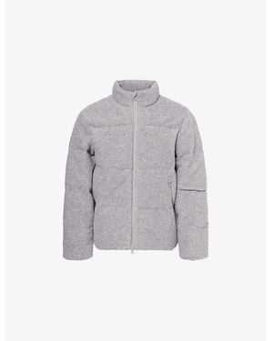 Hiking Patrol Element Texture Padded Down Jacket - Gray