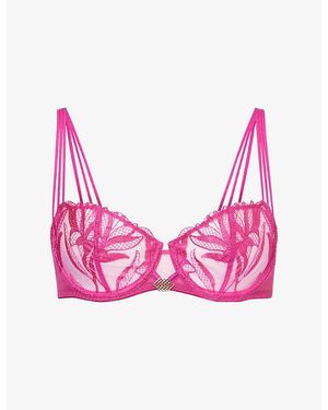 Aubade Sweet Euphoria Half Cup Lace Bra - Pink