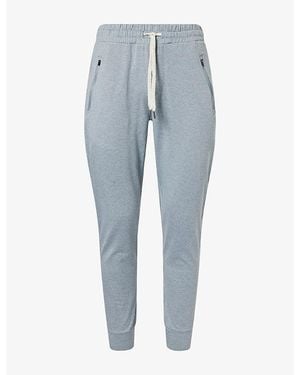 Vuori Ponto Performance Stretch-Jersey Jogging Bottoms - Blue