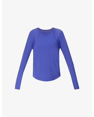 Sweaty Betty Breathe Easy Long-Sleeve Mesh Top - Blue