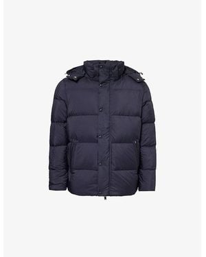 Arne Hooded Two-Zip-Pockets Relaxed-Fit Shell-Down Jacket - Blue