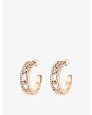 Messika Move Classique 18Ct And 0.52Ct Diamond Hoop Earrings - Metallic