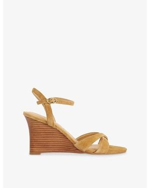 Dune Kalans Stack Leather Wedge Sandals - Multicolor