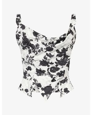 Vivienne Westwood Sunday Graphic-Pattern Cotton Top - Black