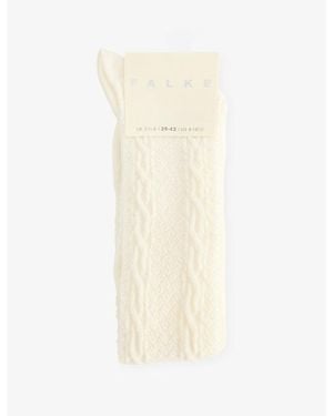 FALKE Declivity Knee-High Wool-Blend Socks - Natural