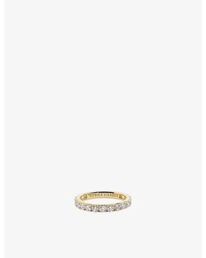 Monica Vinader Eternity 14Ct And 1.32Ct Lab Grown Diamond Ring - Metallic
