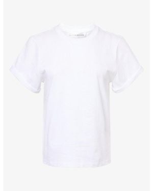 Victoria Beckham Tilly Round-Neck Cotton T-Shirt - White