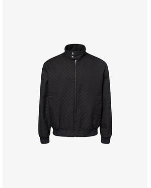 Gucci Ripstop Monogram-Pattern Cotton Jacket - Black