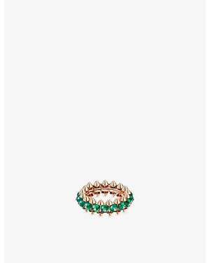 Cartier Clash De 18Ct Rose- And Dyed Agate Ring - White