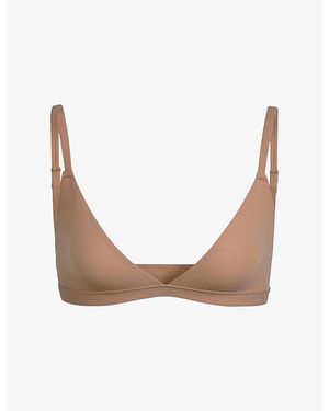 Skims Fits Everybody Triangle Bralette - White