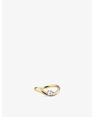 MEJURI Dôme Figure Balance Lab Grown Sapphire Ring - Metallic