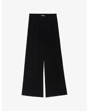 Zadig & Voltaire Papel Low-Rise Woven Trousers - Black