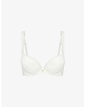 【Aubade】新作★バンドゥタイプ・モールドカップ★KISS OF LOVE Aubade Kiss Of Love Moulded Strapless Multiway Bra - Opale