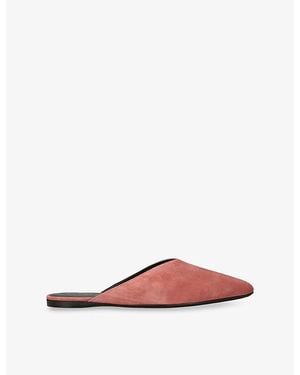 Herbert Levine Homebody Suede Slippers - Pink