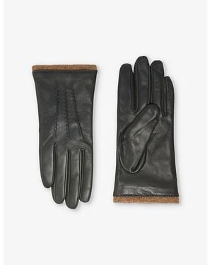 Dents Lorraine Leather Gloves - Black